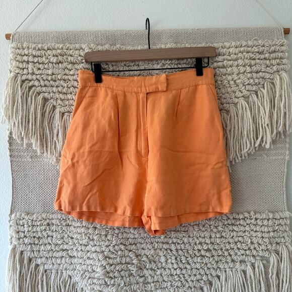 Ashley Park x RTR Orange Tailored Shorts - Picture 1 of 6